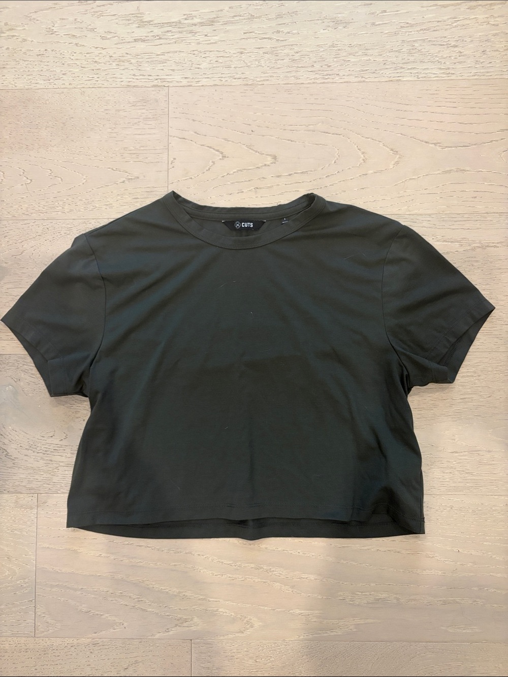 Cuts Clothing Black Cropped Tee